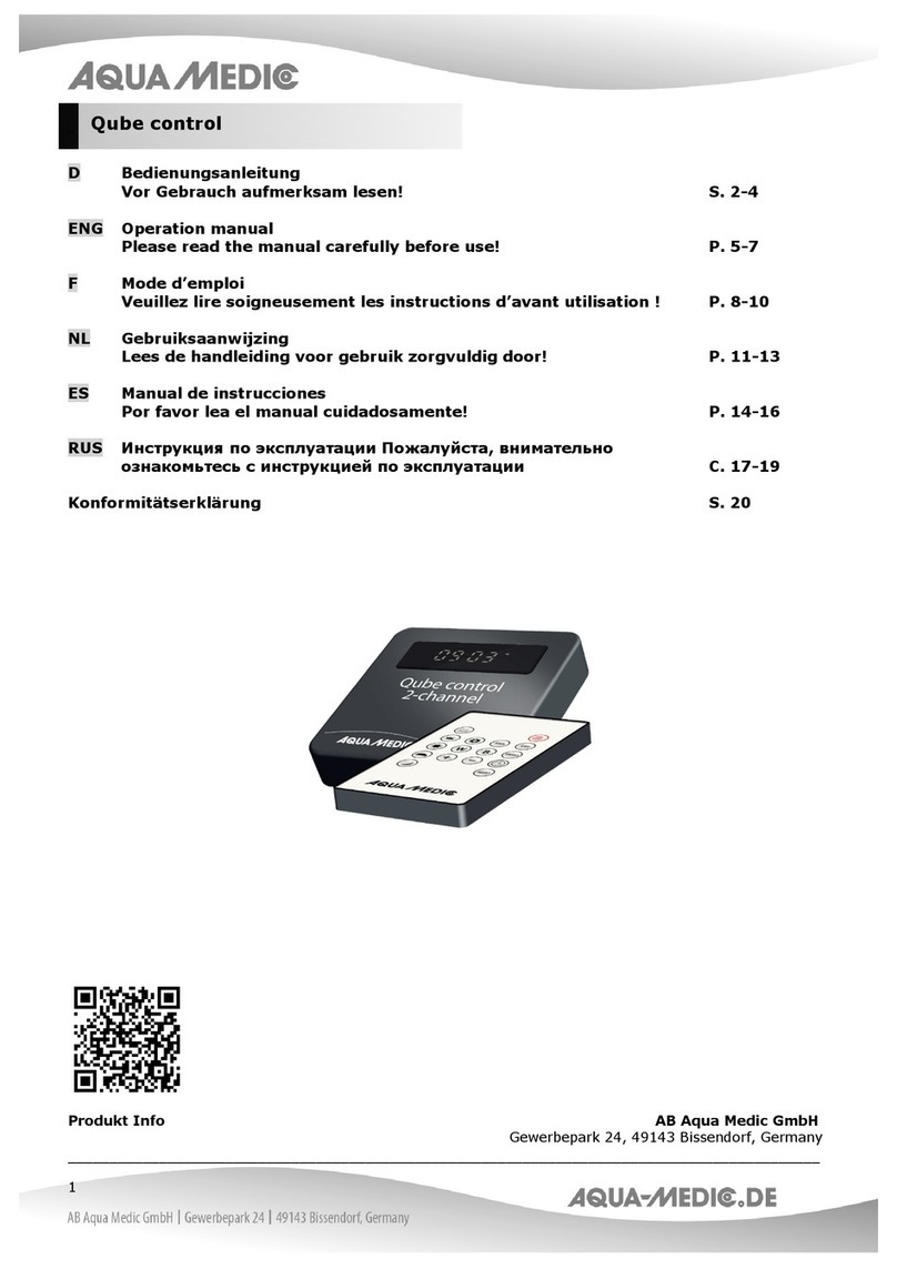 Aqua Medic Qube control Operation manual