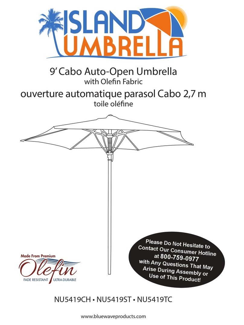 Blue Wave Island Umbrella NU5419CH manual