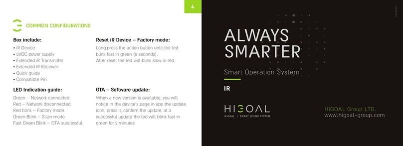 HIGOAL iR quick start guide