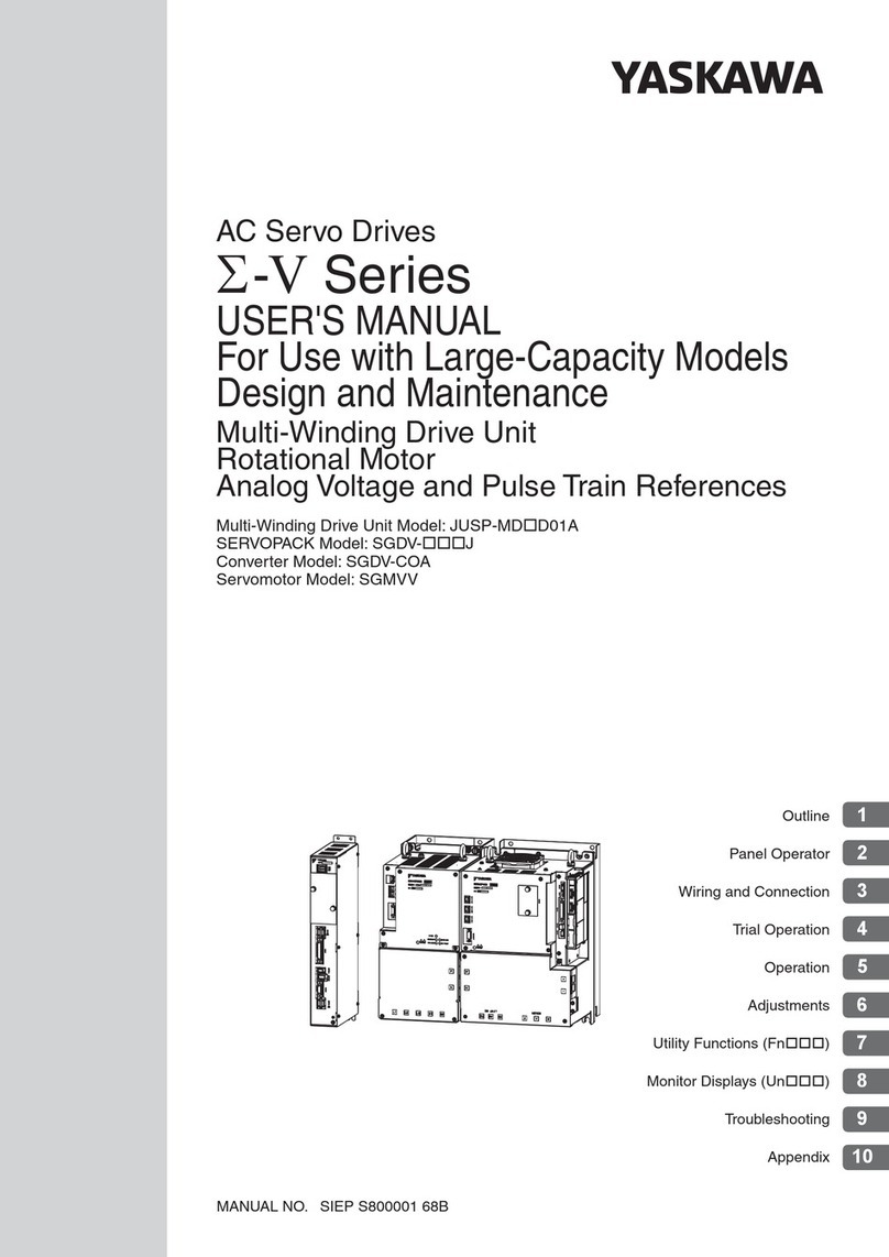 YASKAWA JUSP-MD D01A Series user manual