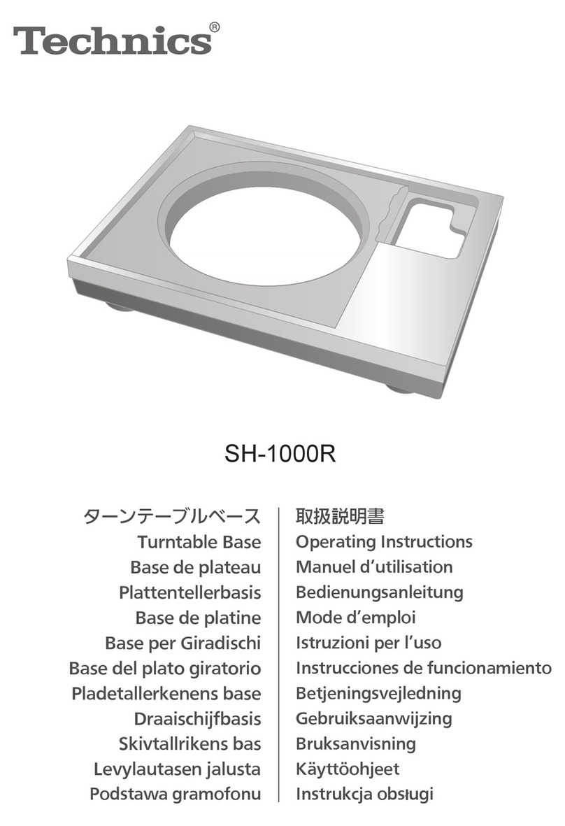 Technics SH-1000R User manual Technics SH-1000R User manual