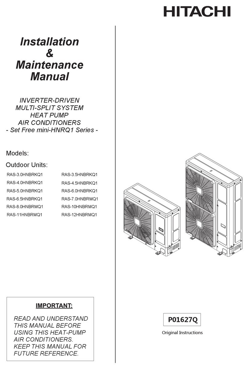 Hitachi Set Free mini-HNRQ1 Series Instruction Manual