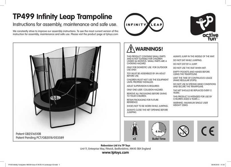 active fun Infinity Leap TP499 Instructions for assembly, maintenance and safe use
