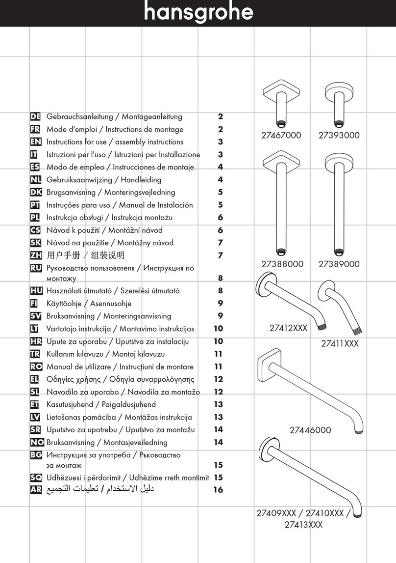 Hans Grohe 27409 Series Manual Hans Grohe 27409 Series Manual