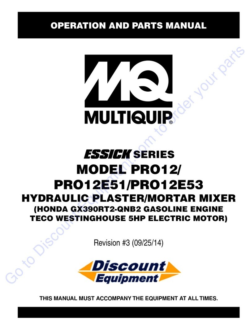 MULTIQUIP Essick Series Operation and parts manual