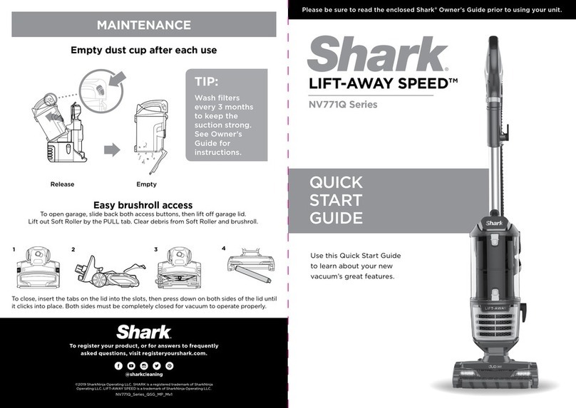 Shark LIFT-AWAY SPEED NV771Q Series User manual