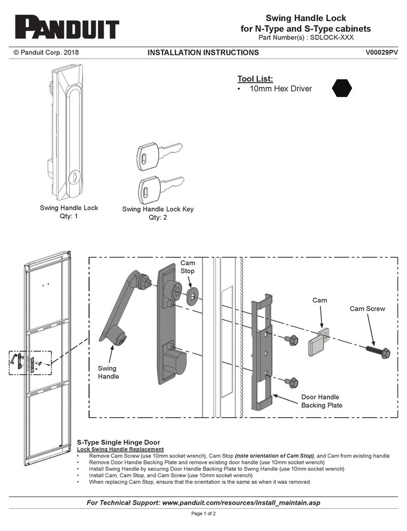 Panduit SDLOCK Series installation instructions