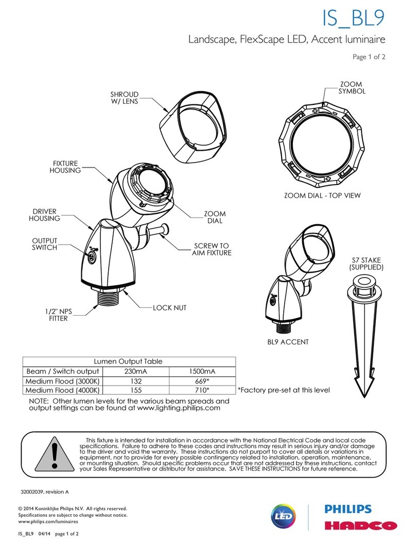 Philips HADCO IS_BL9 installation instructions