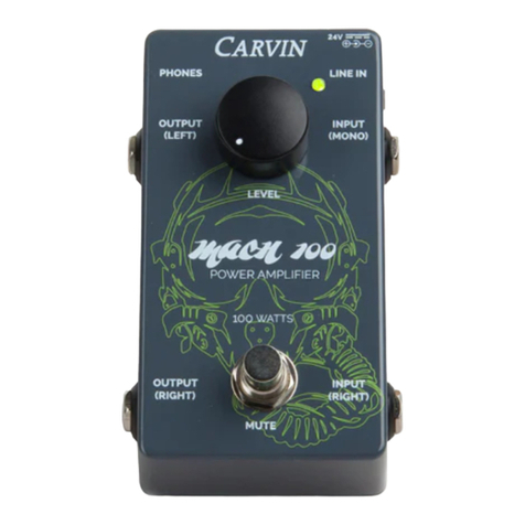 CARVIN MACH 100 user manual