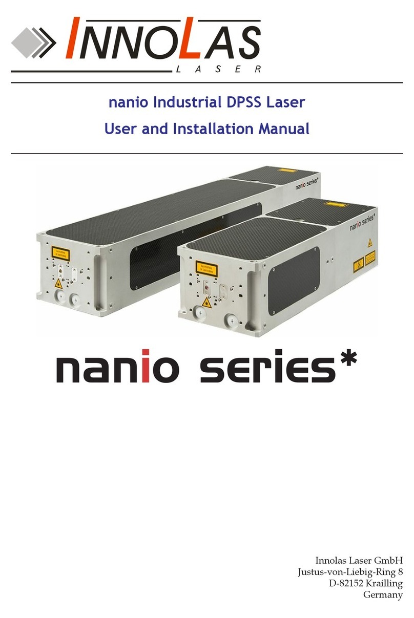 Innolas Laser nanio Series User and installation manual