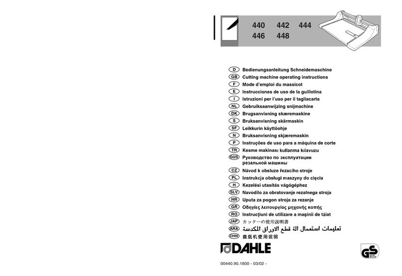 Dahle 440 operating instructions