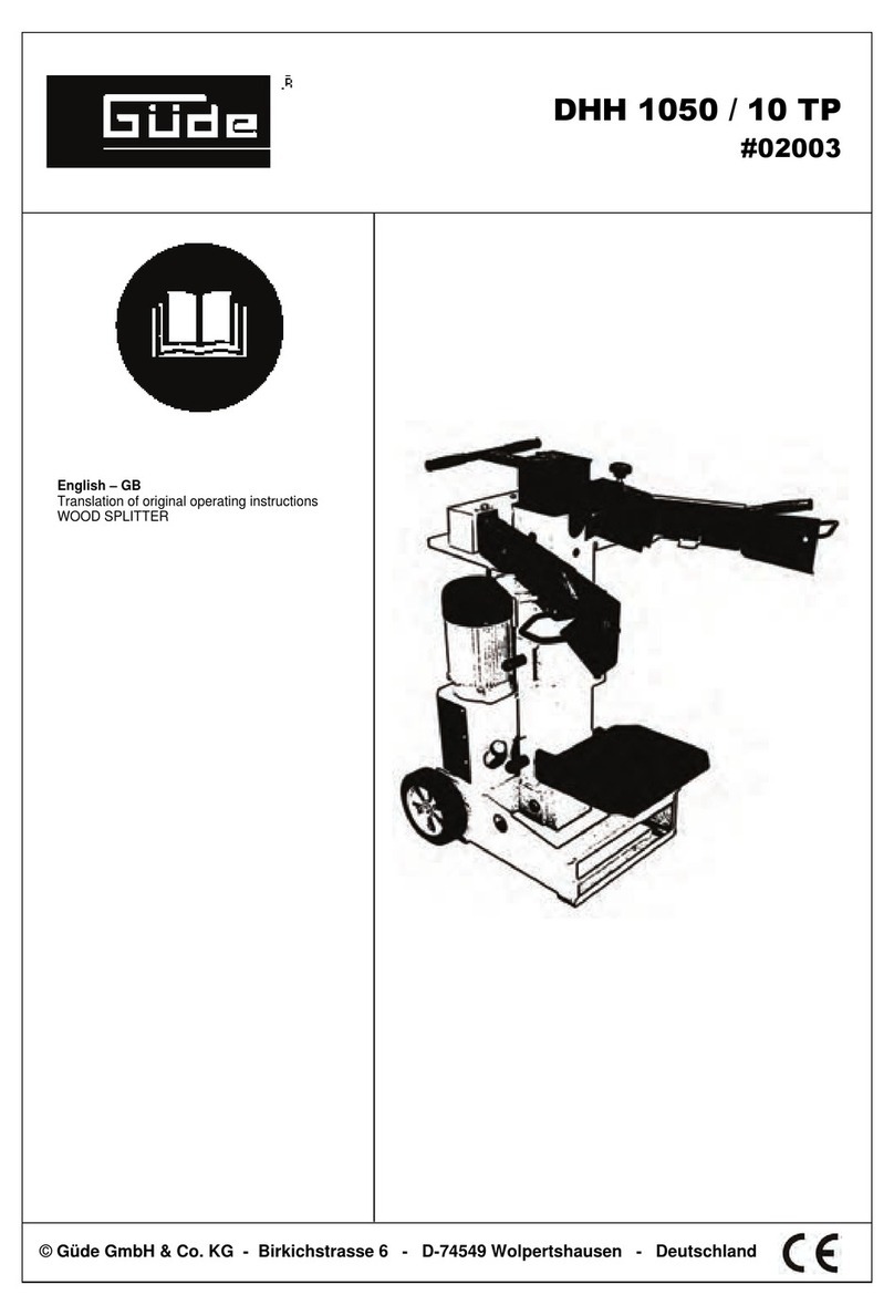 Gude DHH 1050/10 TP Translation of original operating instructions