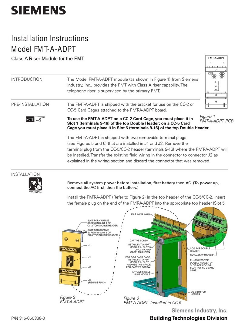 Siemens FMT-A-ADPT User manual