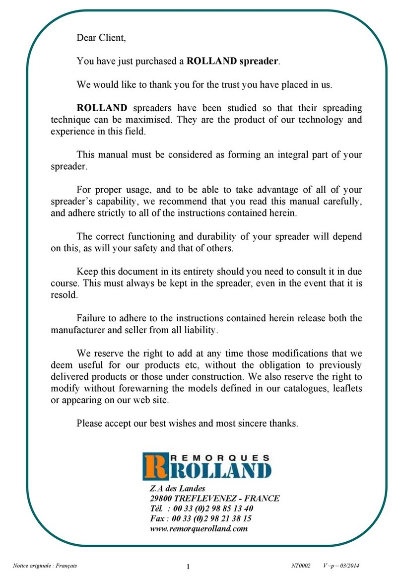 ROLLAND ROLLFORCE instruction manual