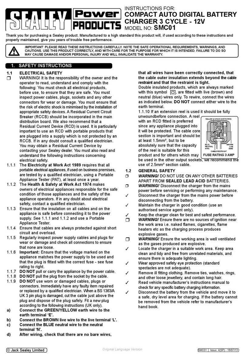 Sealey SMC01 User manual