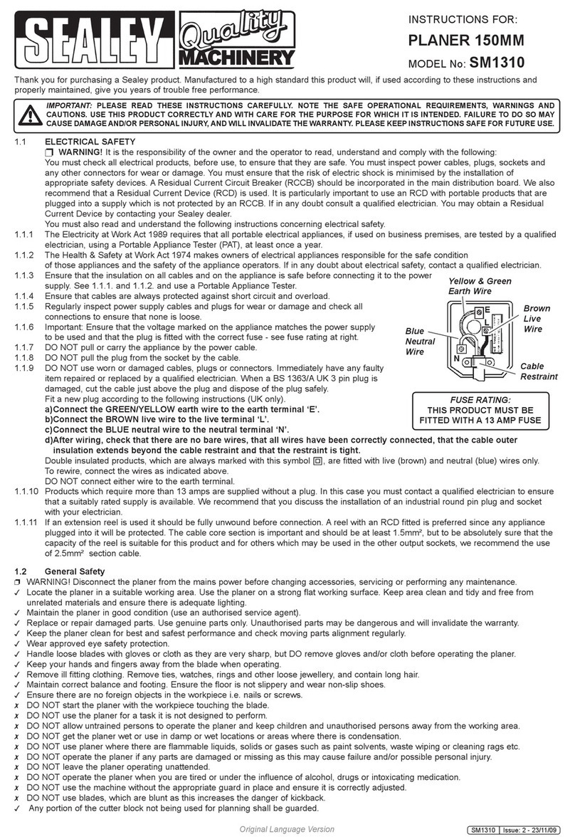 Sealey SM1310 instructions