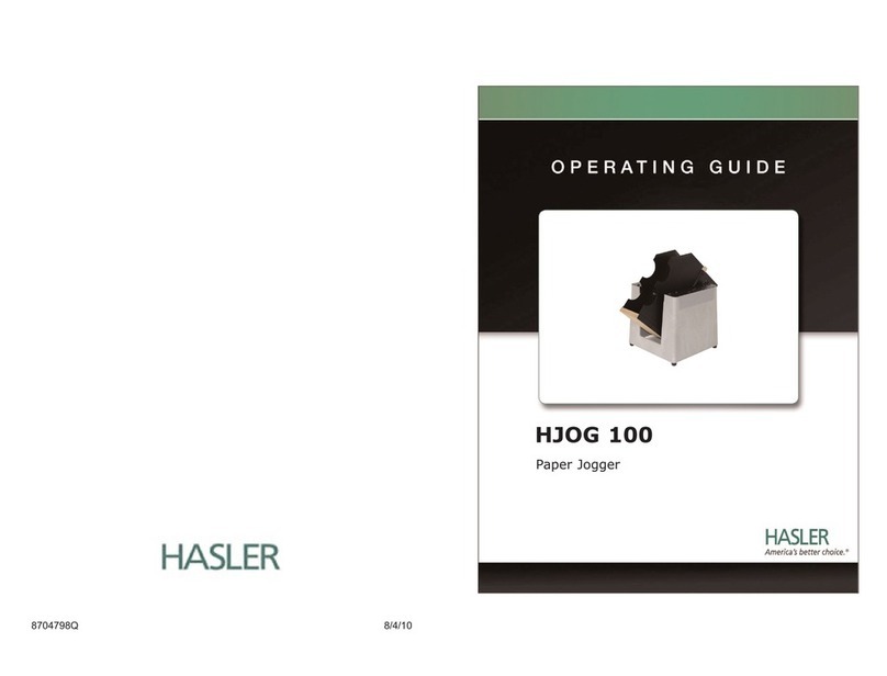 Hasler HJOG 100 operating guide Hasler HJOG 100 operating guide