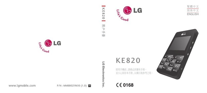 LG KE820 User manual