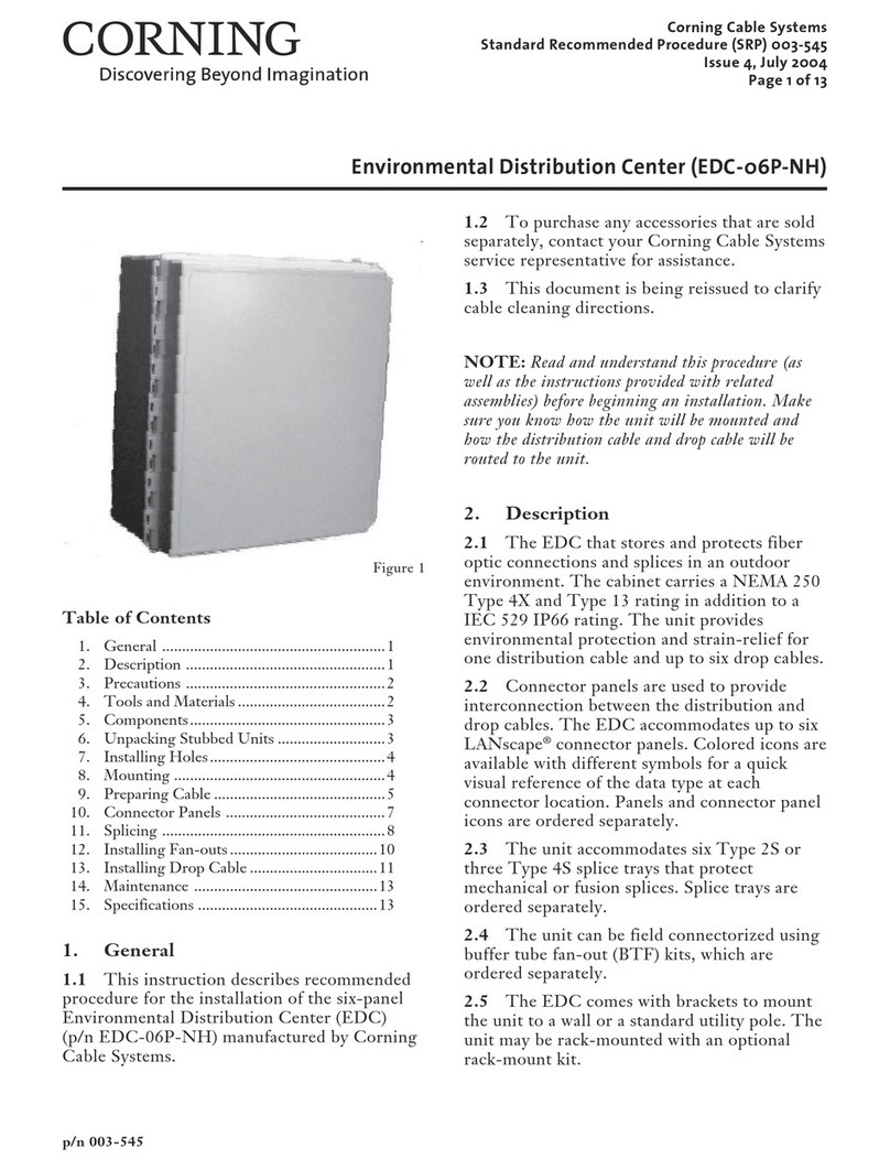 CORNING EDC-06P-NH User manual