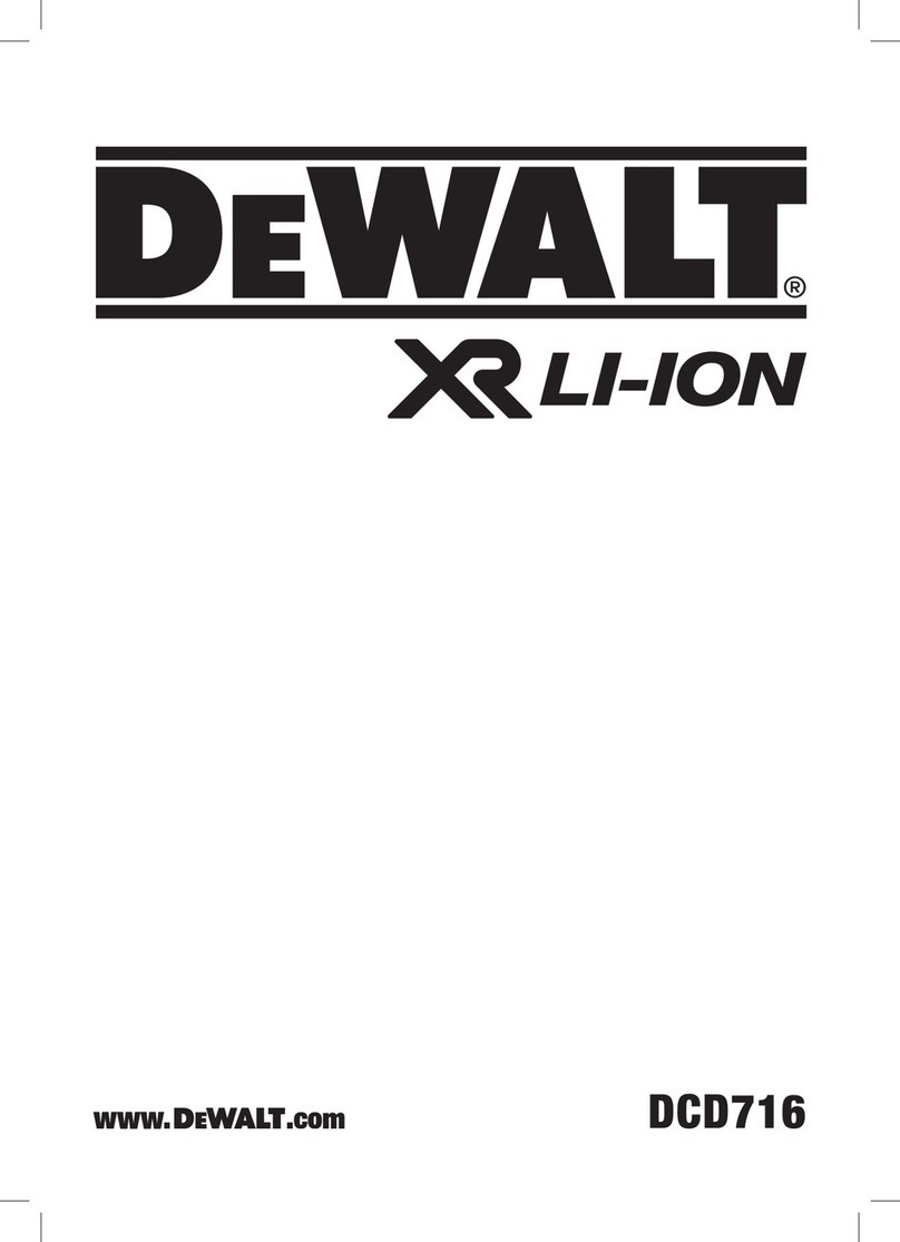 DeWalt XR Li-ION Series User manual