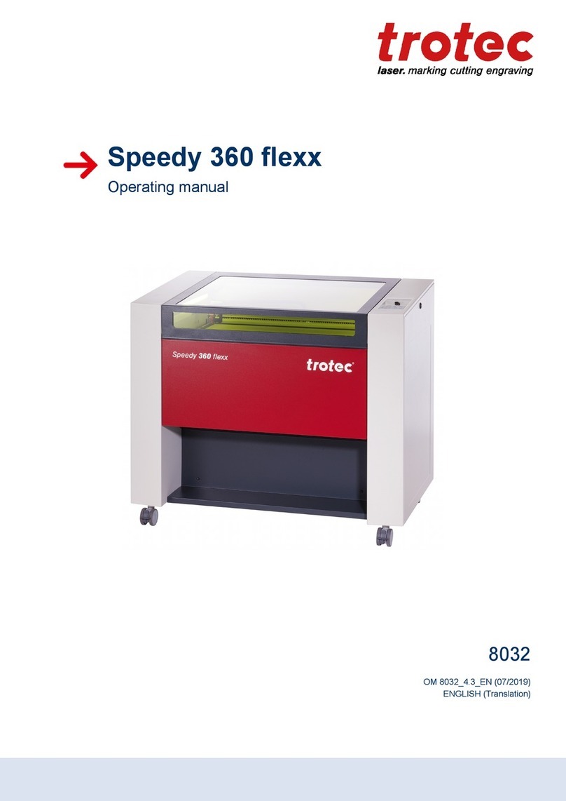 Trotec Speedy 360 flexx User manual