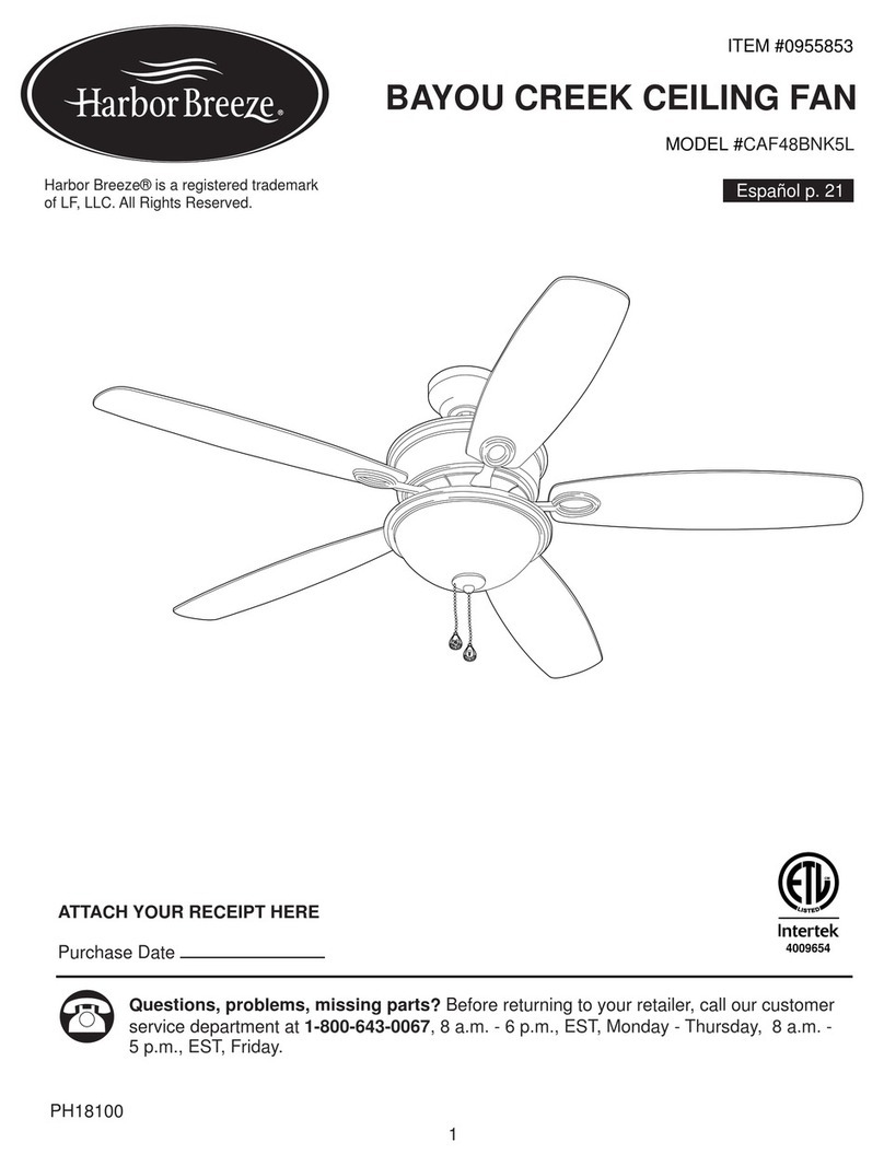 Harbor Breeze CAF48BNK5L instructions