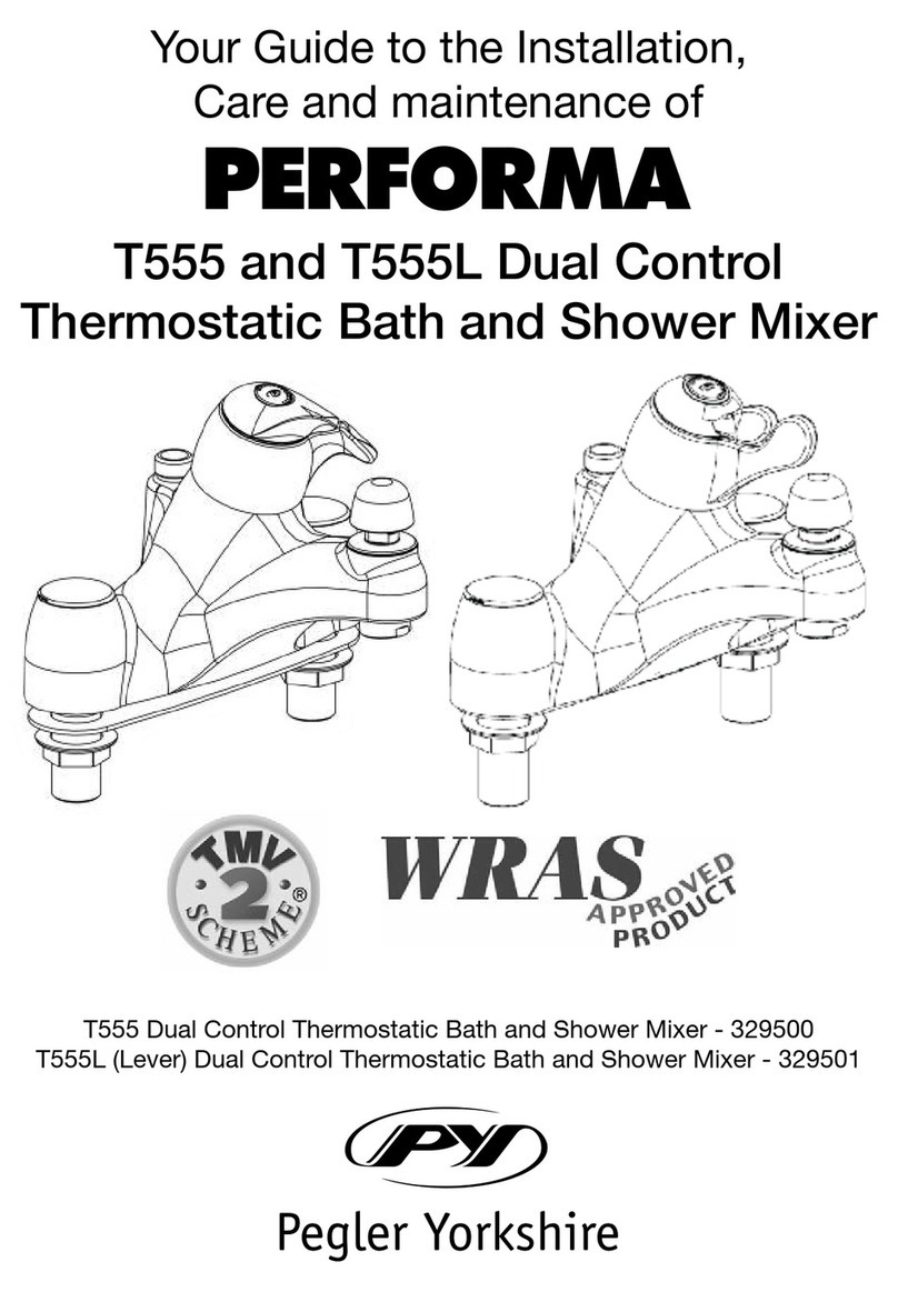 Pegler Yorkshire PERFORMA T555 Guide to the installation, care and maintenance Pegler Yorkshire PERFORMA T555 Guide to the installation, care and maintenance