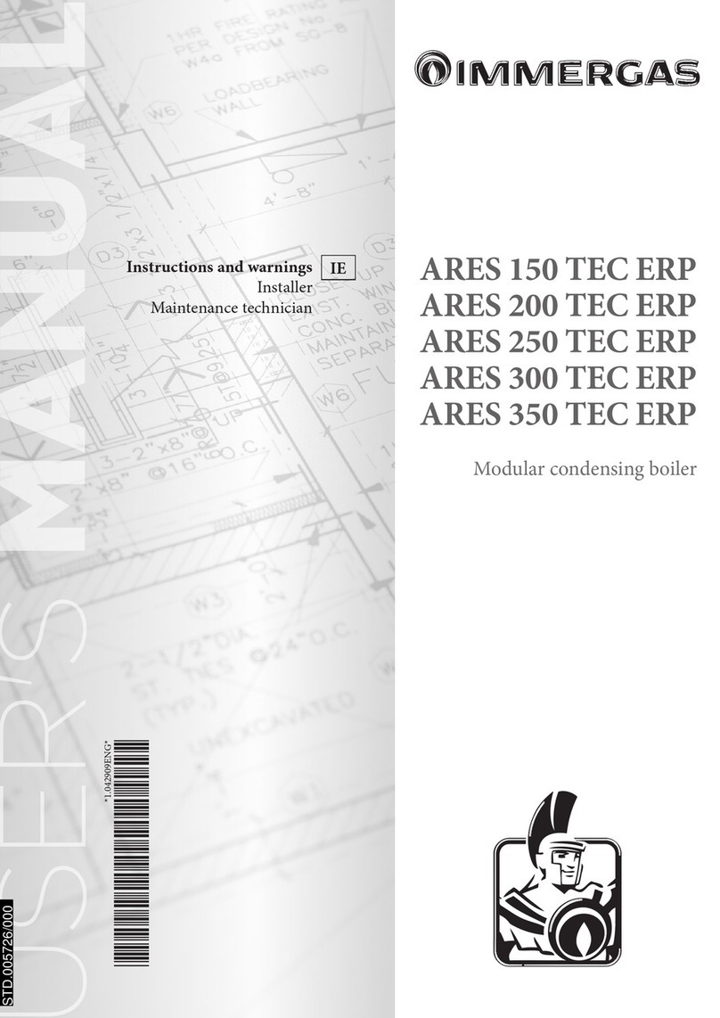 Immergas ARES 150 TEC ERP Instructions and warnings