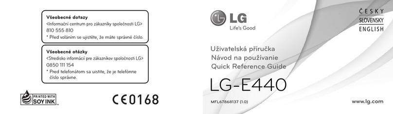 LG E440 Quick reference guide