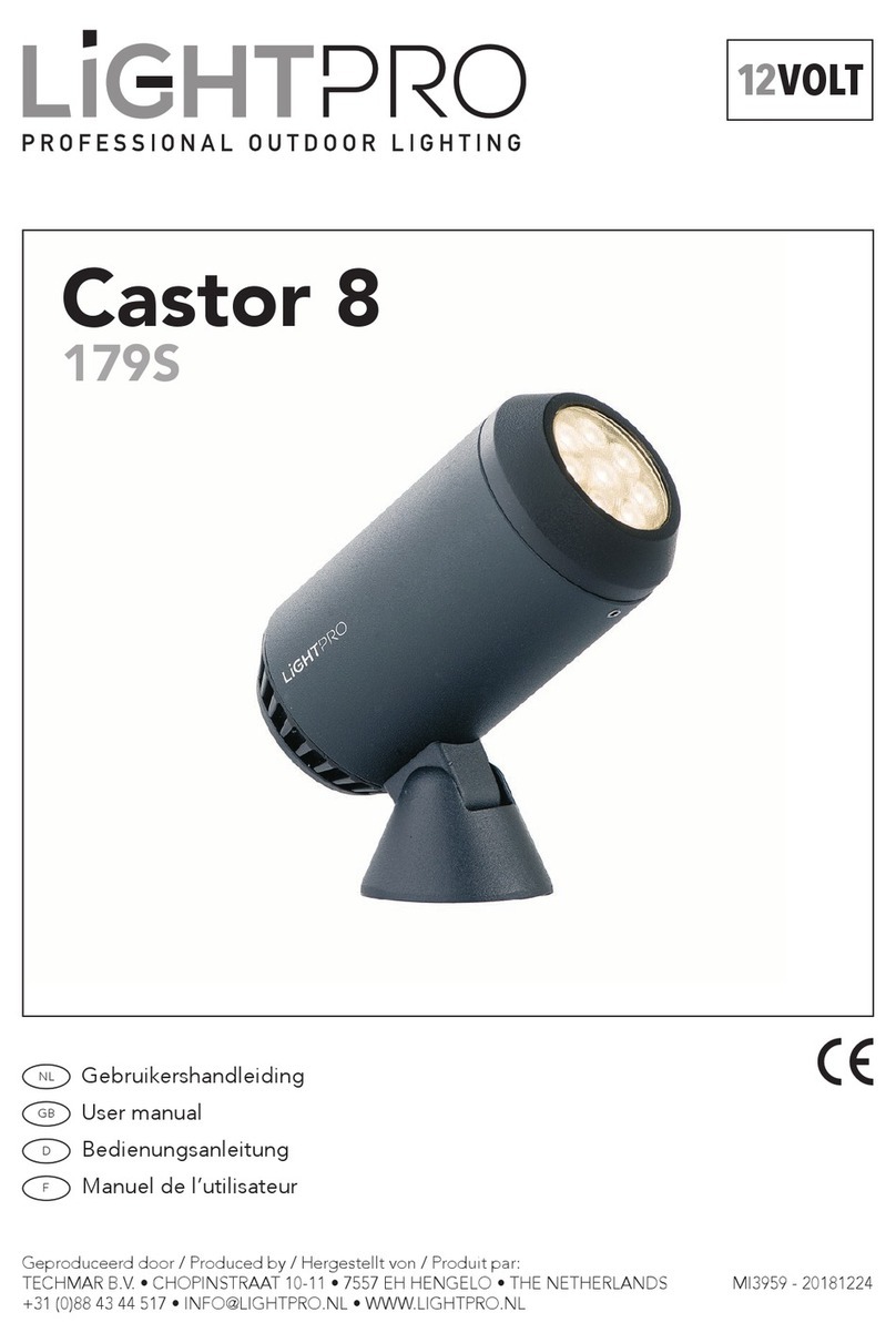 LightPro Castor 8 179S User manual