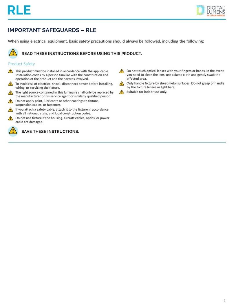 Digital Lumens RLE-D1 installation instructions Digital Lumens RLE-D1 installation instructions