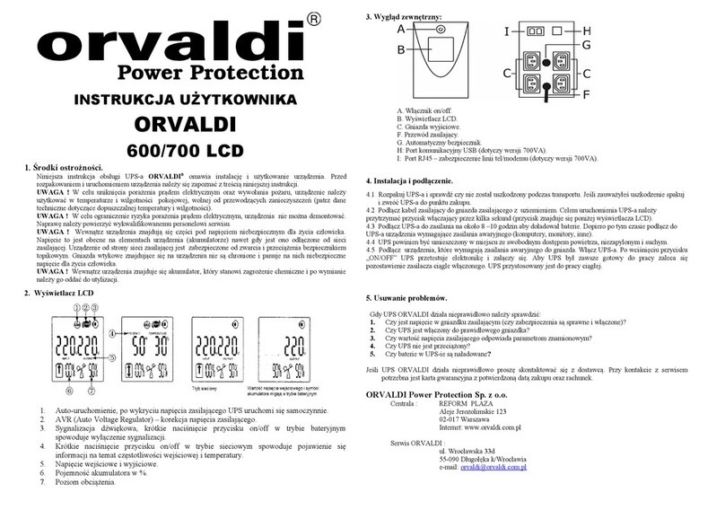 Orvaldi 600 LCD User manual