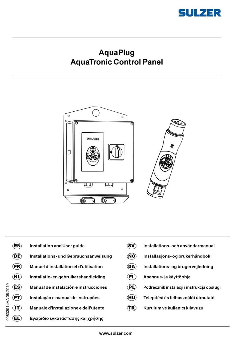 Sulzer AquaTronic Control Panel Installation and user guide Sulzer AquaTronic Control Panel Installation and user guide
