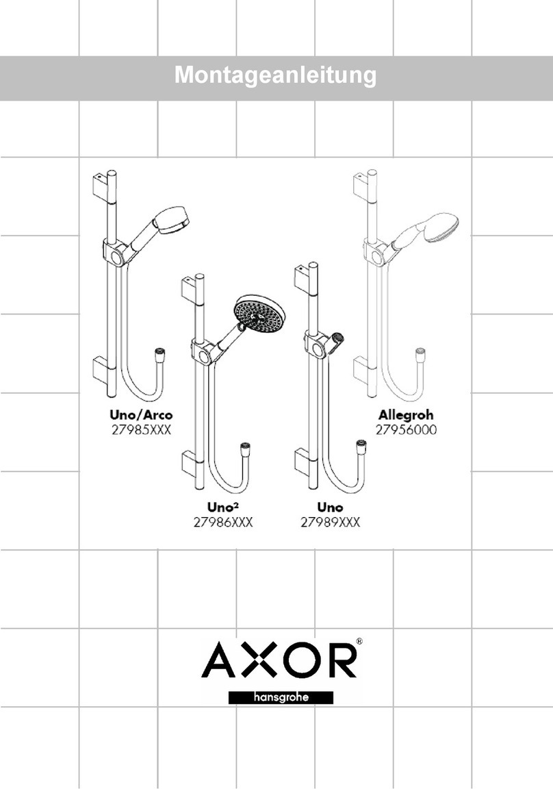Hans Grohe AXOR Uno 27985 Series User manual Hans Grohe AXOR Uno 27985 Series User manual