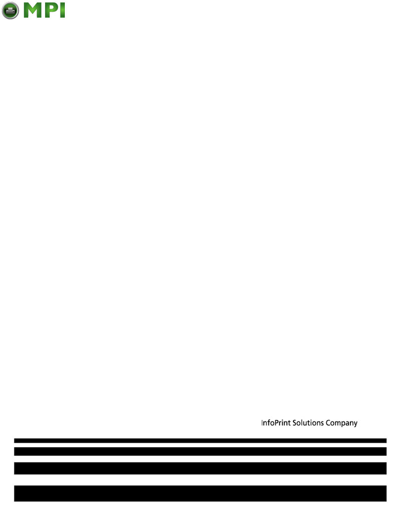 MPI InfoPrint 6700-M40 Series User manual