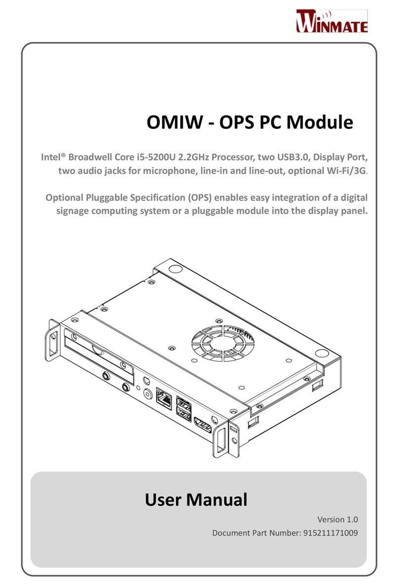 Winmate OMIW-OPS PC Module User manual
