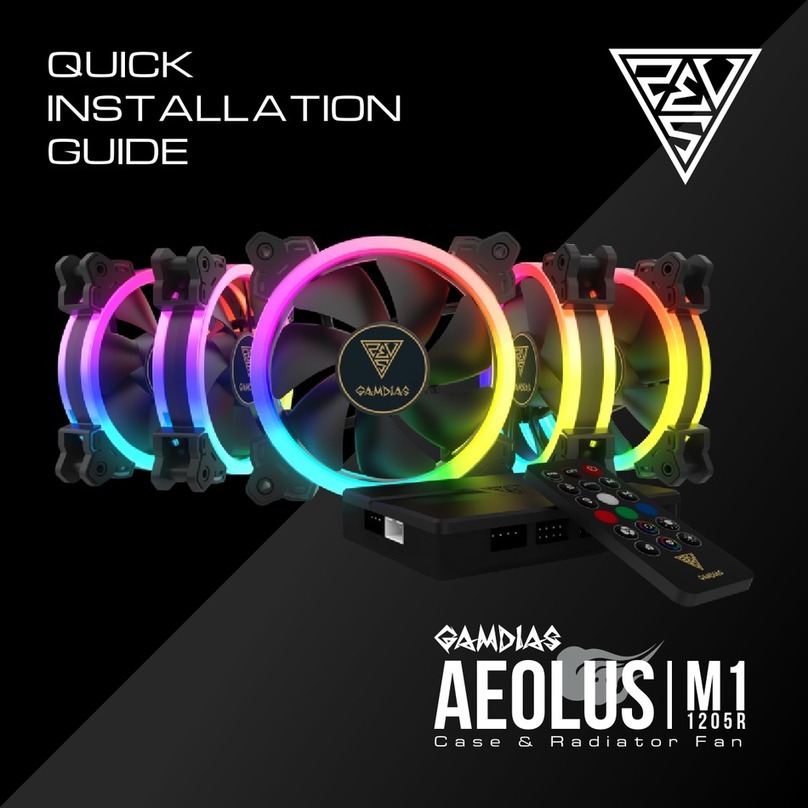 GAMDIAS AEOLUS M1 1205R Quick installation quide