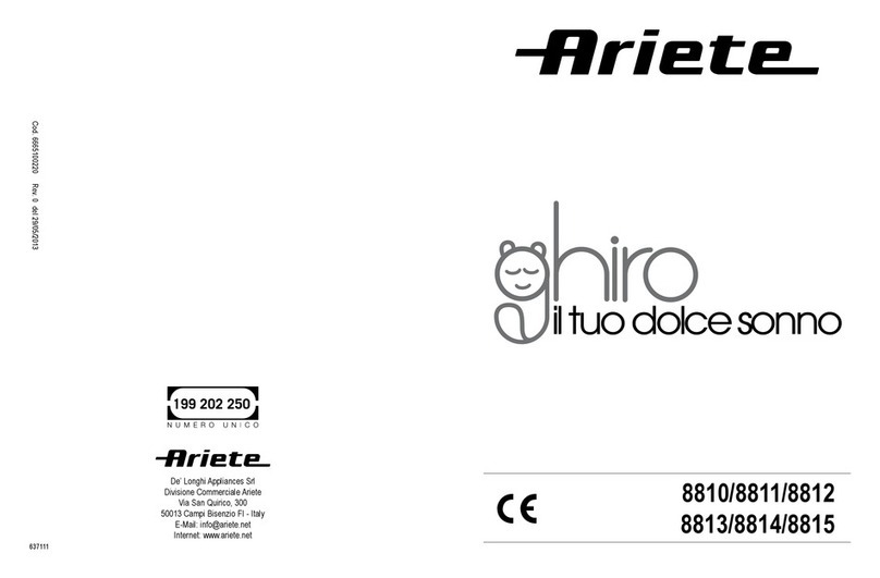 ARIETE ghiro il tuo dolce sonno Series manual