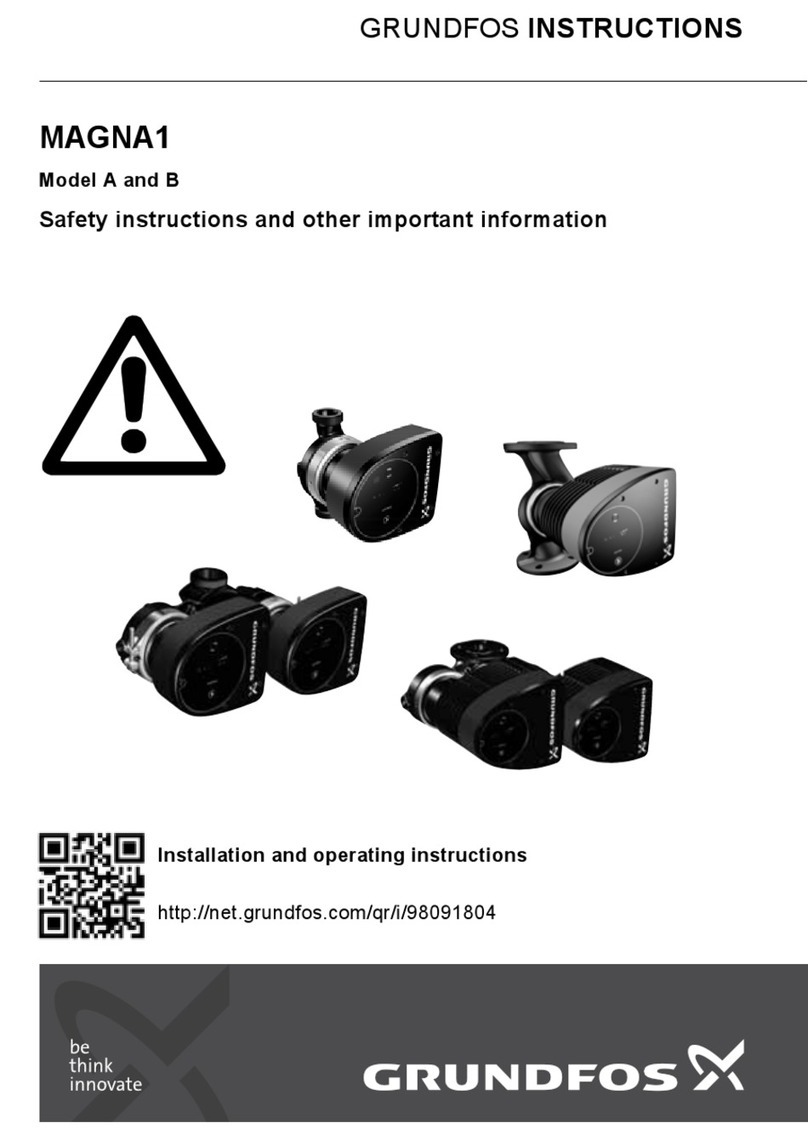 Grundfos MAGNA1 Series Operating manual Grundfos MAGNA1 Series Operating manual
