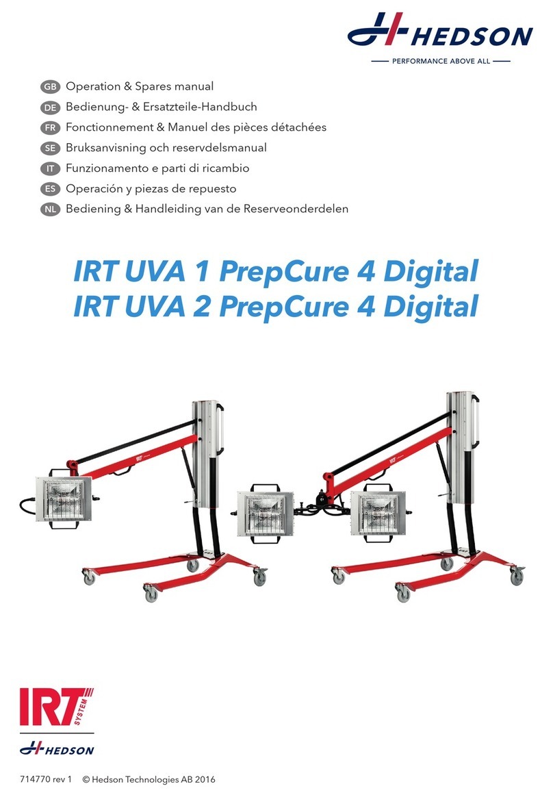 Hedson IRT UVA 1 PrepCure 4 Digital Operation manual