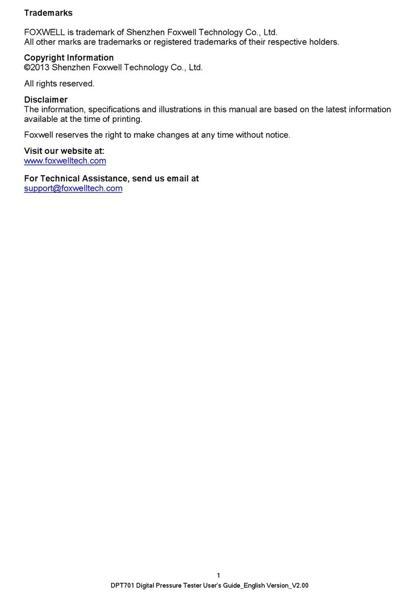 Foxwell DPT701 User manual