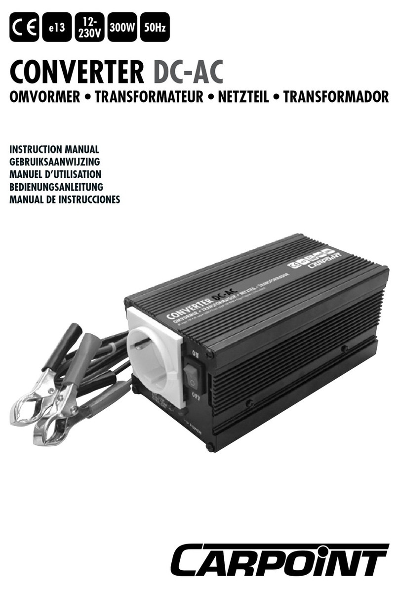 CARPOINT CONVERTER DC-AC instruction manual