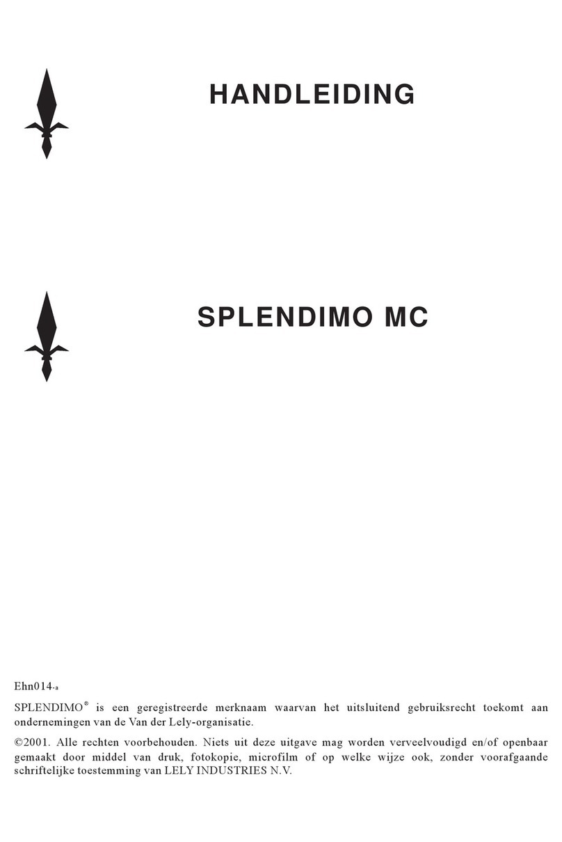 LELY SPLENDIMO MC Operator's manual