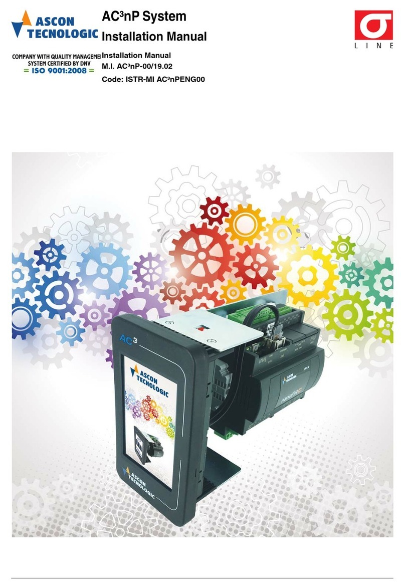 Ascon tecnologic AC3nP installation manual Ascon tecnologic AC3nP installation manual