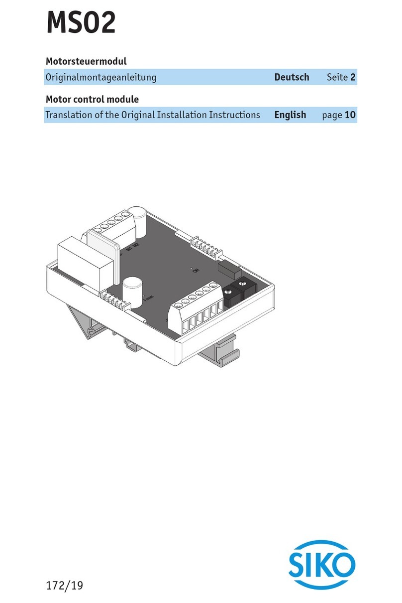 Siko MS02 Translation of the original installation instructions