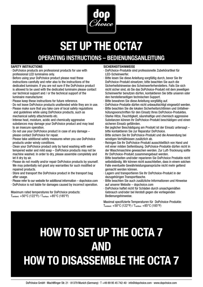 Dop Choice OCTA7 operating instructions