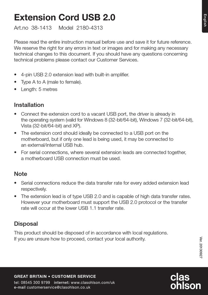 Clas Ohlson 2180-4313 User manual
