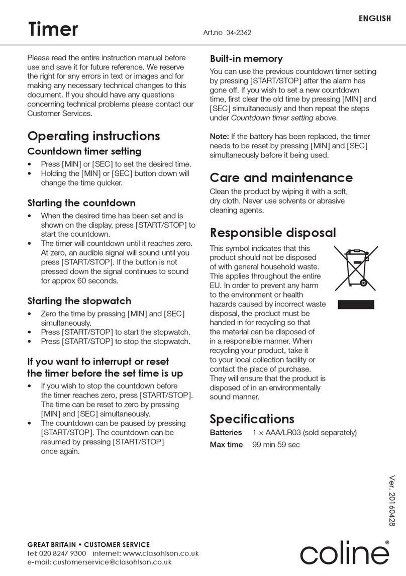 Coline 34-2362 manual