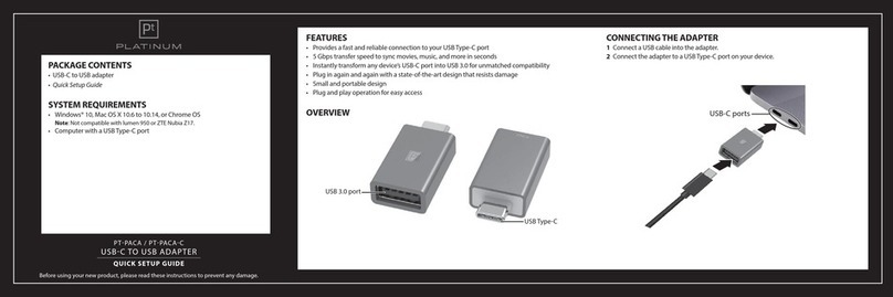 Platinum PT-PACA User manual