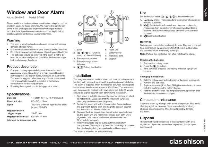 Clas Ohlson ST108 manual